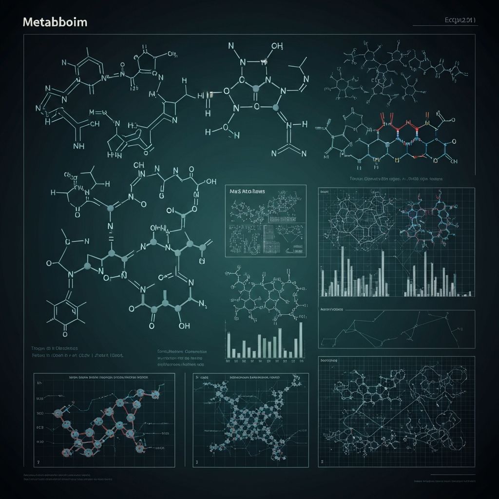 Abstrakte wissenschaftliche Darstellung von Fettstoffwechsel und molekularen Strukturen